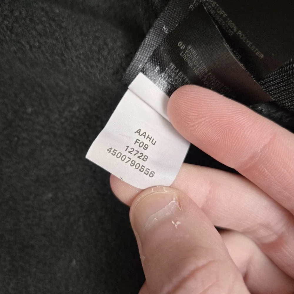 The North Face Vest Mens Large Denali Full Zip Fleece Black Polartec EUC
